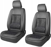 MATA NA FOTEL SIEDZENIE KORALIKI Z PODPARCIEM POD PLECY I ZAGŁÓWEK DO AUTA