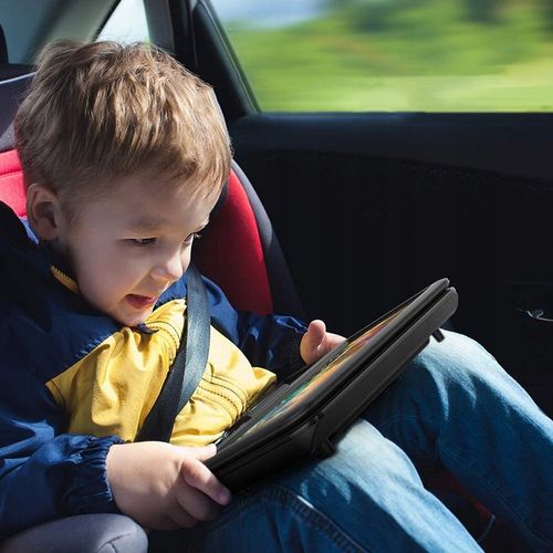 PRZENOŚNY SAMOCHODOWY ODTWARZACZ DVD 9'' LCD CZARNE 2000mAh Baterią na Arena.pl