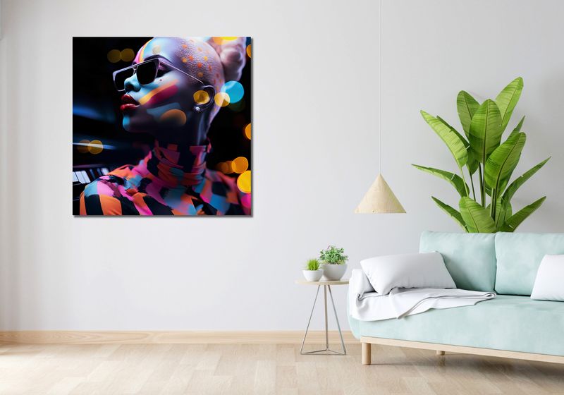 Obraz 100x100cm Melodia Bijąca z Duszy zdjęcie 2
