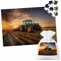 PUZZLE TRADYCYJNE - TRAKTOR CIĄGNIK POLE GOSPODARSTWO ROLNIK - 252EL