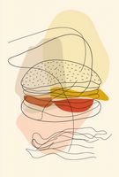 Plakat 61x90,5cm Cieniutki Burger