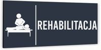 Tabliczka informacyjna REHABILITACJA Aluminium ATRACYTOWA NADRUK UV