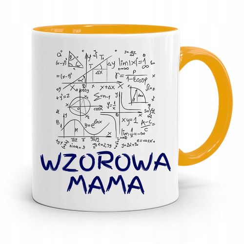 Kubek Żółty Prezent Dla Wzorowej Mamy Matki Mamusi Z Nadrukiem Ze Zdjęciem na Arena.pl