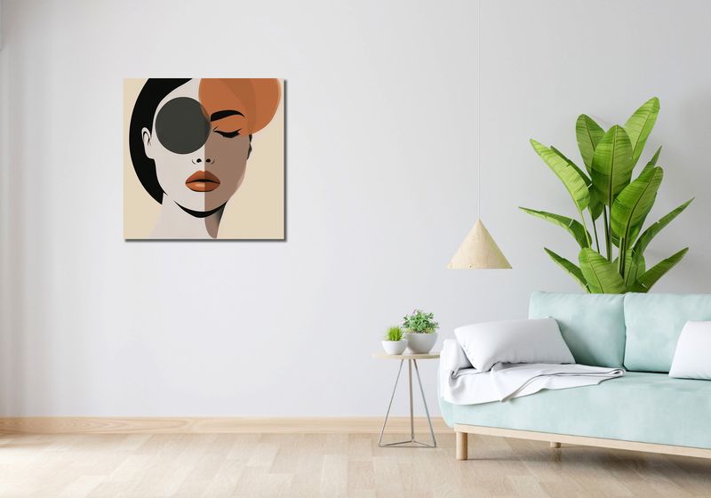 Obraz 70x70cm Dwie Strony Piękna zdjęcie 2