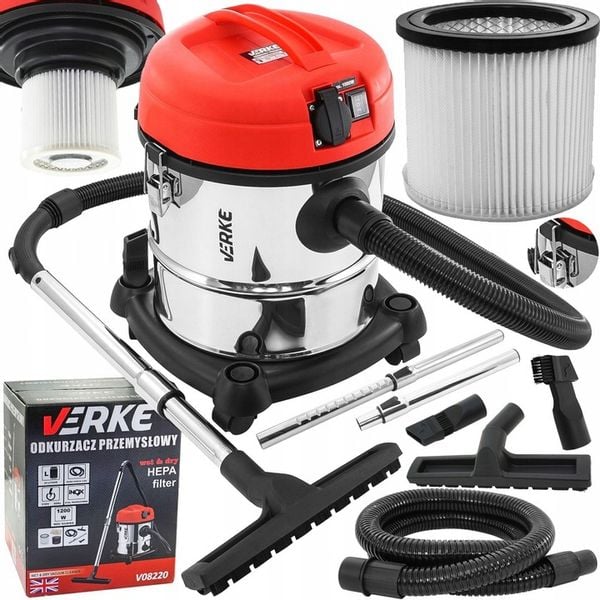 ODKURZACZ PRZEMYSŁOWY WARSZTATOWY SUCHO MOKRO 20L zdjęcie 1