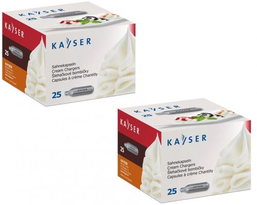 NABOJE DO BITEJ ŚMIETANY N2O 50 SZTUK | KAYSER na Arena.pl