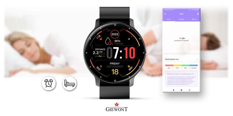 Smartwatch Giewont GW120-2 PRO Czarny zdjęcie 15