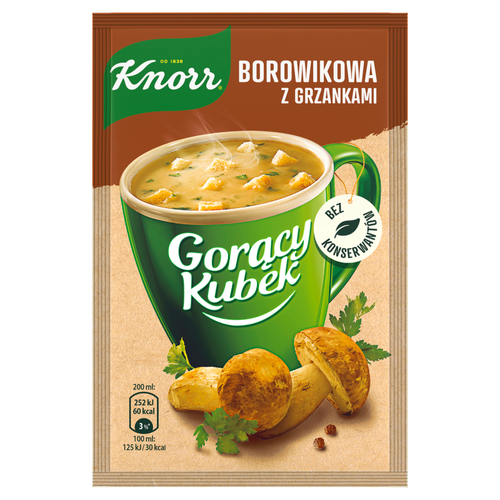 Knorr Gorący Kubek Borowikowa z grzankami 15 g na Arena.pl