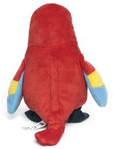 PAPUGA CZEROWNA GADAJĄCA POWTARZAJĄCA MUZYKUJĄCA PLUSZOWA MASKOTKA ROZMAWIA na Arena.pl