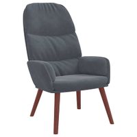 Fotel, ciemnoszary, obity aksamitem