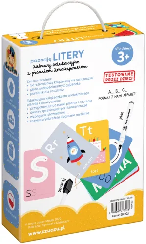 CzuCzu. Poznaję litery. Zabawy edukacyjne z pisakiem zmazywakiem na Arena.pl