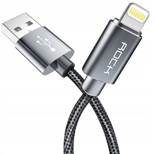 Oryginalny Kabel Rock Usb Do Iphone 7 8 10 X Xs Xi zdjęcie 2