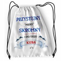 Plecak Dla Kuby Sportowy Szkolny Worek Torba Z Nadrukiem Ze Zdjęciem