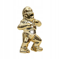 Dekoracja GORYL złoty mini figurka 10cm