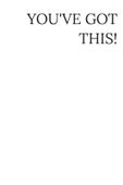 Plakat 20x30cm  Z Napisami Nowoczesny Cytat You've Got This