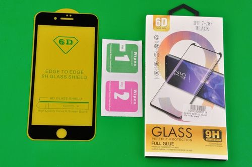 Szkło Hartowane 6D do Apple iPhone 7 Plus / 8 Plus czarny na Arena.pl