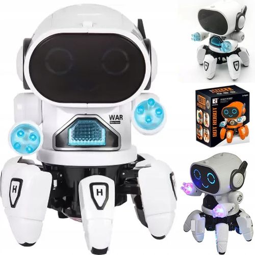 INTERAKTYWNY TAŃCZĄCY ROBOT DISCO LED DLA DZIECI tańczy na 6 nogach PREZENT na Arena.pl