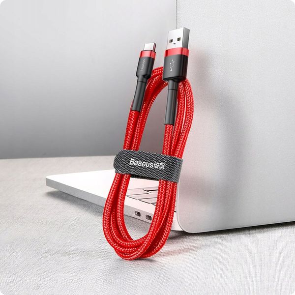 BASEUS MOCNY KABEL USB USB-C TYP-C PRZEWÓD OPLOT QUICK CHARGE 3.0 2A 3M zdjęcie 8