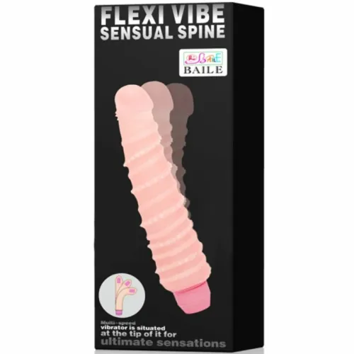 baile flexi vibe spiralny model intymny 19,5 cm wielostopniowy cielisty na Arena.pl