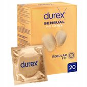 PREZERWATYWY Durex Sensual No Latex Cienkie Bez Lateksu NIELATEKSOWE 20 szt