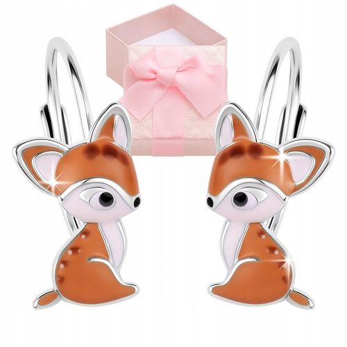 KOLCZYKI SREBRNE DLA DZIEWCZYNKI SARENKA ANGIELSKIE ZAPIĘCIE SARENKI BAMBI na Arena.pl