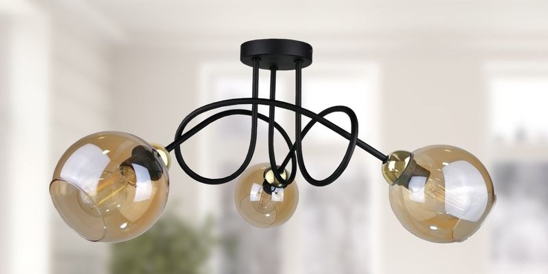 Lampa sufitowa 3xE27 VENUS GOLD zdjęcie 3