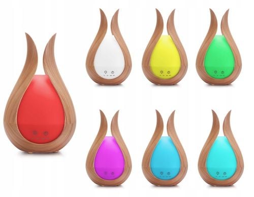 NAWILŻACZ POWIETRZA DYFUZOR ZAPACHOWY AROMATERAPIA LAMPKA NOCNA + na Arena.pl