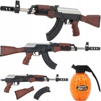 KARABIN PISTOLET NA KULKI AK47 IMITACJA BRONI NA KULKI GRATIS 6MM REPLIKA