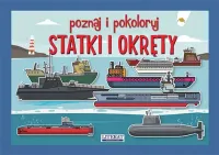 Poznaj i pokoloruj Statki i okręty