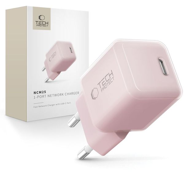 Ładowarka sieciowa TECH-PROTECT NCM25 25W PD do Apple iPhone, iPad zdjęcie 1