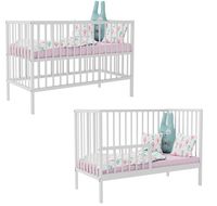 Łóżeczko b/sz MAGDA BIAŁA TAPCZANIK