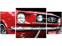 80X40CM RED MUSTANG Y TRÓJ OBRAZ
