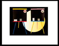 3TOY WCB11 Kolorowa drewniana tablica +zagar