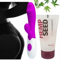 WIBRATOR KRÓLICZEK PODWÓJNA STYMULACJA EROTYCZNA ZABAWKA + ŻEL INTYMNY