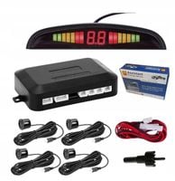 CZUJNIKI PARKOWANIA COFANIA PRZÓD TYŁ LCD ZESTAW CZUJNIKÓW LED 4 CZUJNIKI