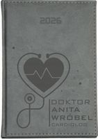 KALENDARZ A5 2026 dzienny książkowy z grawerem DLA LEKARZA Z IMIENIEM