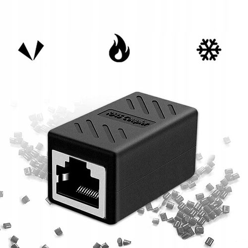 Złączka przedłużka sieciowa złącze RJ45-RJ45 lan KAT.5/6/7 1000Mb/s 8szt na Arena.pl
