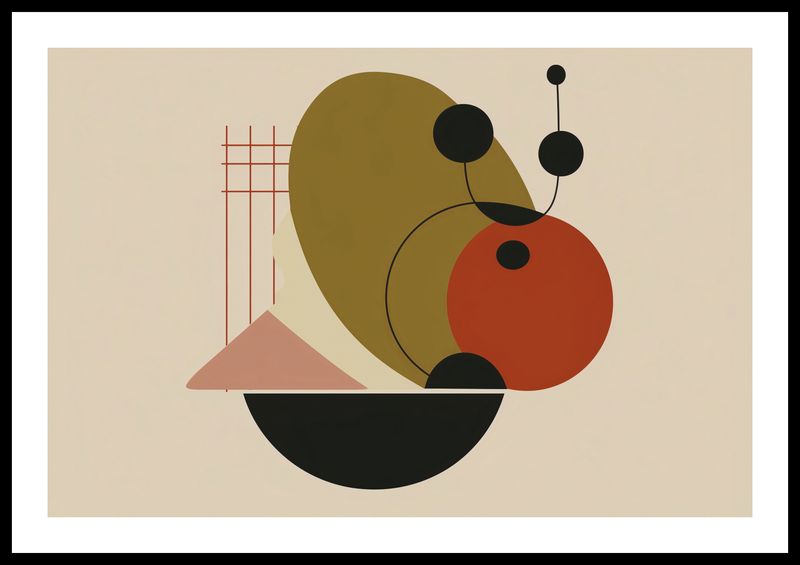 Plakat 60x40cm Geometryczny Balans zdjęcie 3