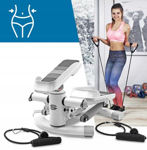 STEPPER SKRĘTNY step 2w1 steper z LINKAMI do ćwiczeń schody LICZNIK LCD na Arena.pl