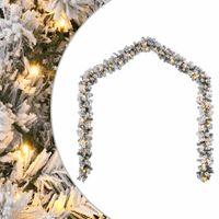 Świąteczna girlanda z lampkami LED, zielona, 10 m, PVC