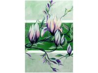 40X60CM SŁODYCZ MAGNOLII ZIELENI OBRAZ