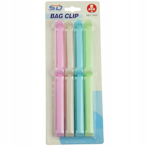 KLIPSY 8CM KLAMERKI SPINACZE 8SZT DO ZAMYKANIA TOREBEK OPAKOWAŃ NA ŻYWNOŚĆ na Arena.pl