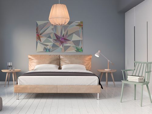 60101 Obraz na płótnie TRÓJKĄTY PASTELE WZÓR na Arena.pl