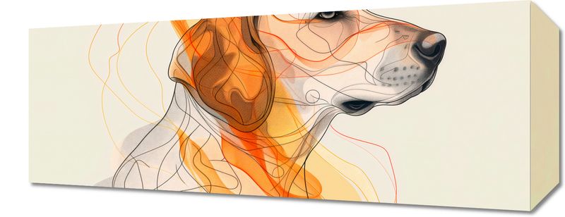 Obraz 50x20cm Kontur Profilowego zdjęcie 1