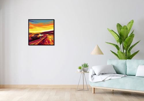 Plakat 60x60cm Pędź Przed Siebie na Arena.pl