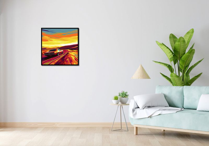 Plakat 60x60cm Pędź Przed Siebie zdjęcie 4