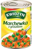 Kwidzyn Marchewka z groszkiem kostka 400 g
