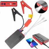 MOCNY JUMP STARTER ROZRUCH BOOSTER POWERBANK 12V LATARKA ZESTAW 20000mAh