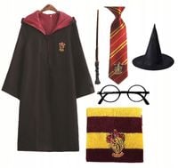 STRÓJ KOSTIUM PRZEBRANIE HARRY CZARODZIEJ MAGIK ZESTAW NA HALLOWEEN M