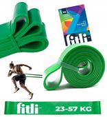 GUMA OPOROWA do Ćwiczeń POWER BAND Gumy Treningowe ZIELONA MOCNA 23-57kg
